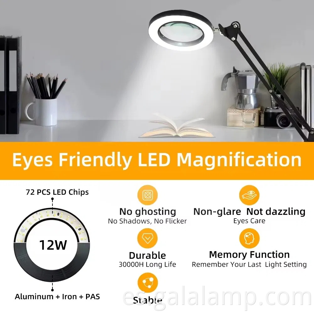 Editar lámpara de escritorio plegable regulable decorativa USB Edit USB Decorative Dimmable Foldable Desk Lamp